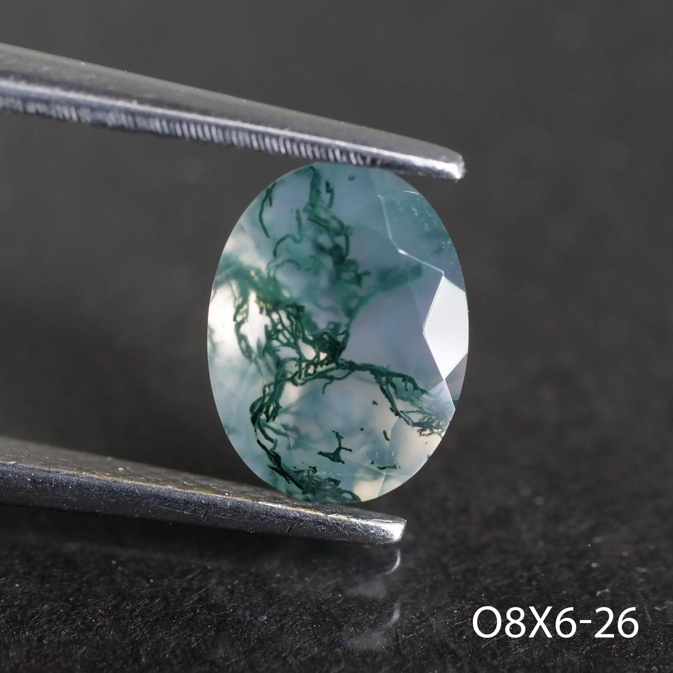 Moss agate | oval cut 8x6 mm - choose yours