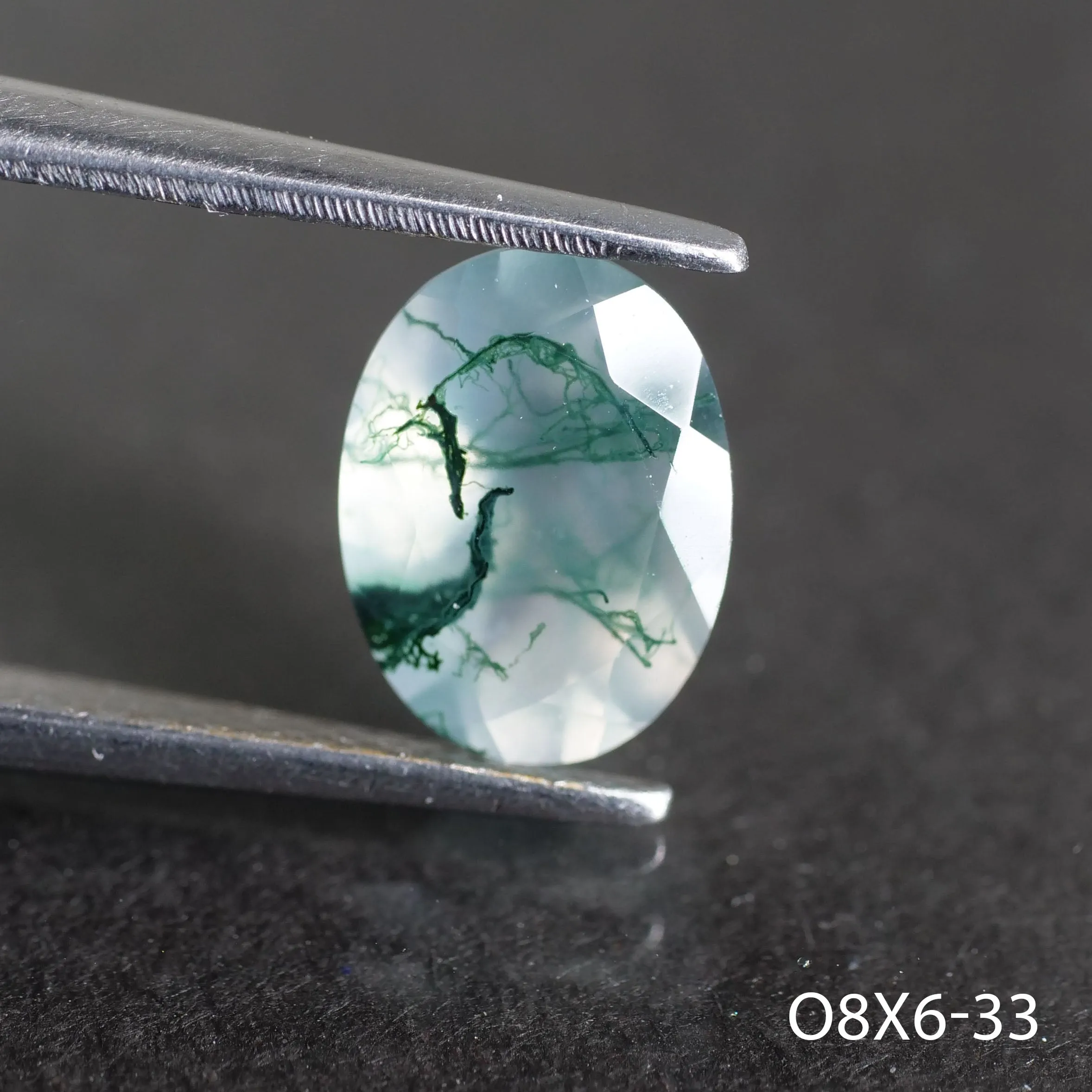 Moss agate | oval cut 8x6 mm - choose yours