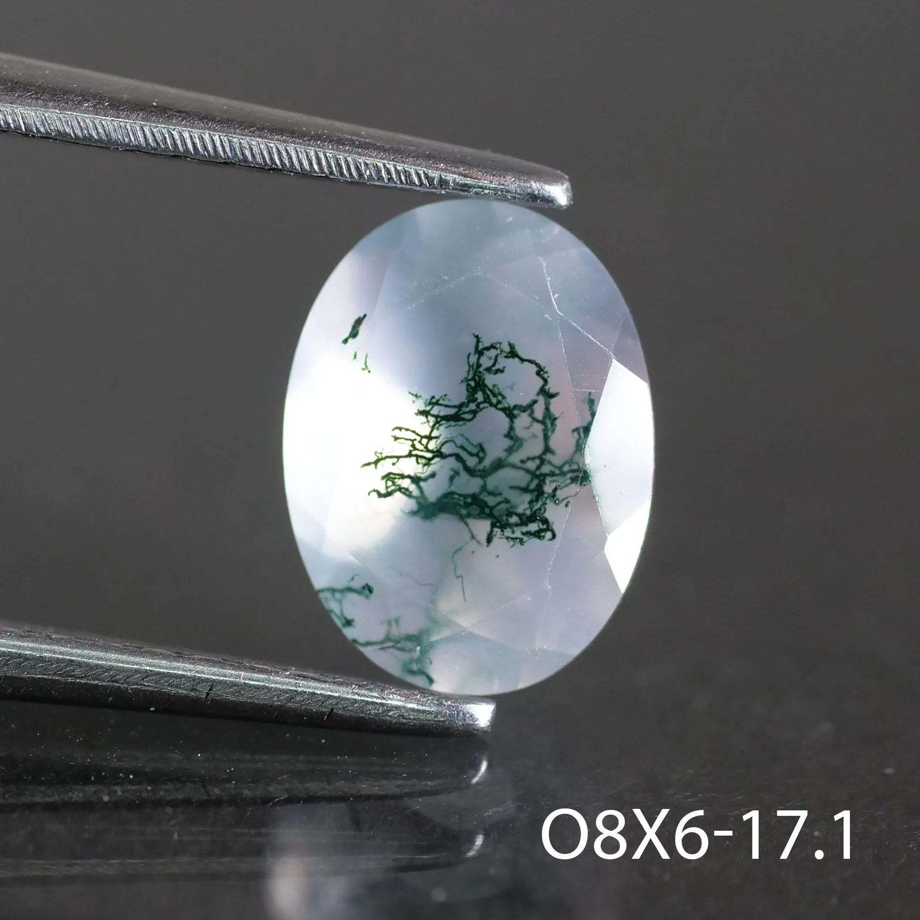 Moss agate | oval cut 8x6 mm - choose yours