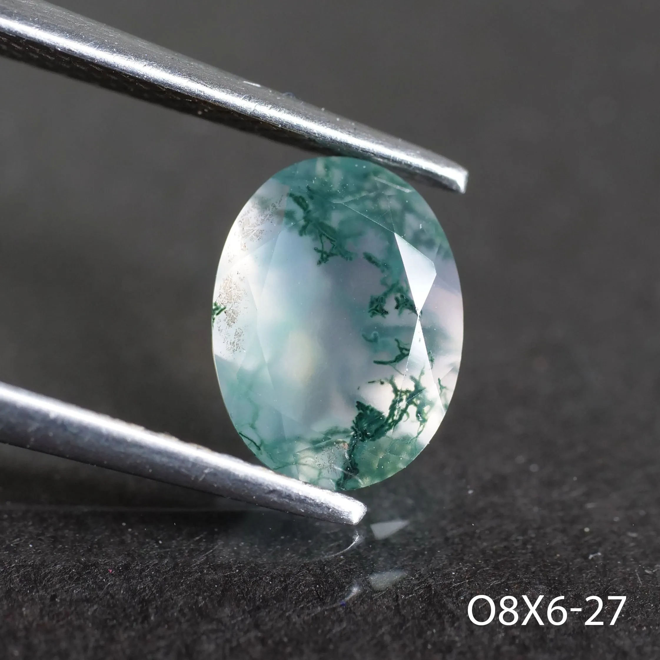 Moss agate | oval cut 8x6 mm - choose yours