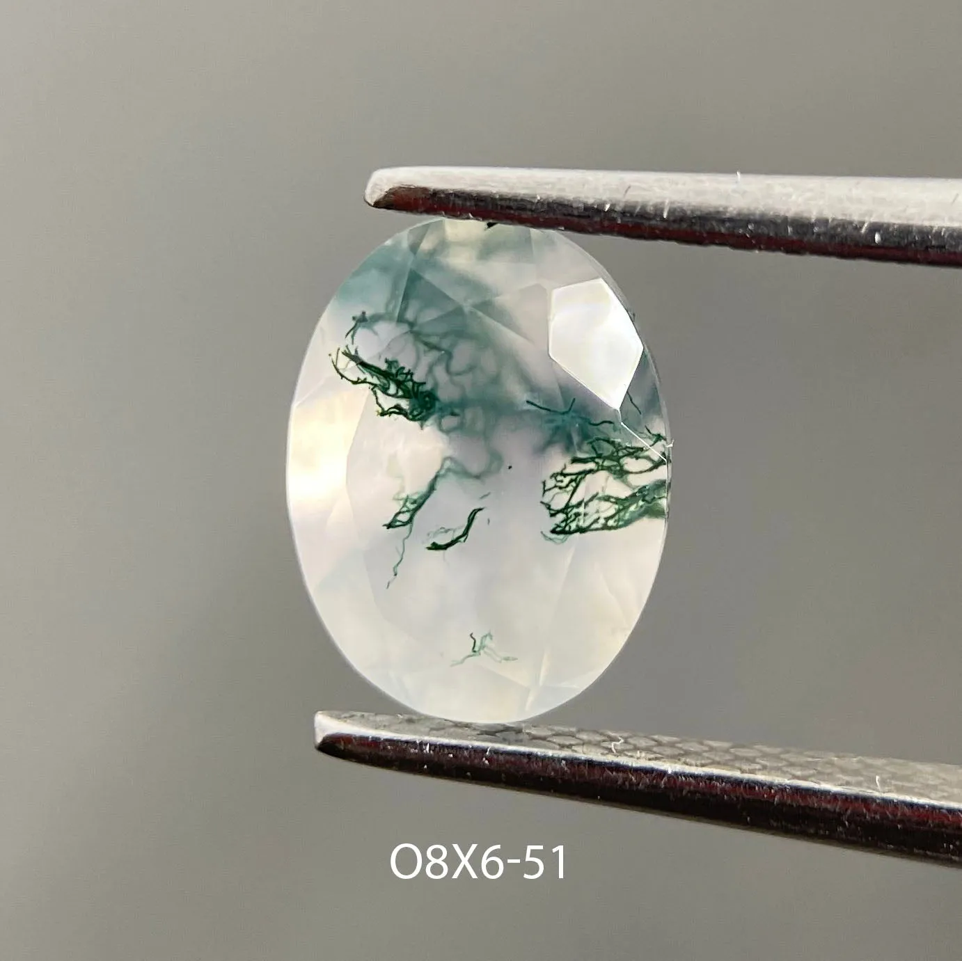 Moss agate | oval cut 8x6 mm - choose yours