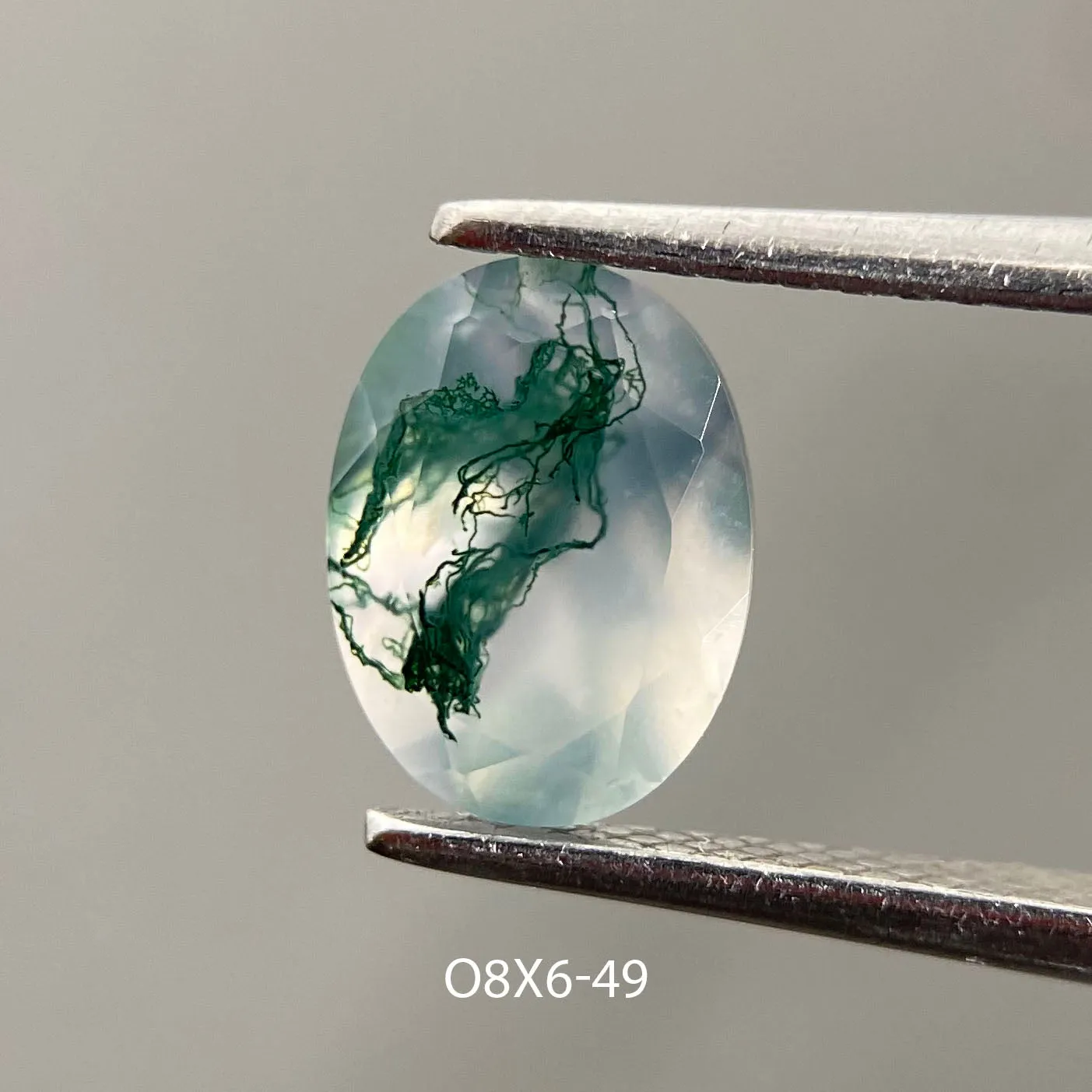 Moss agate | oval cut 8x6 mm - choose yours