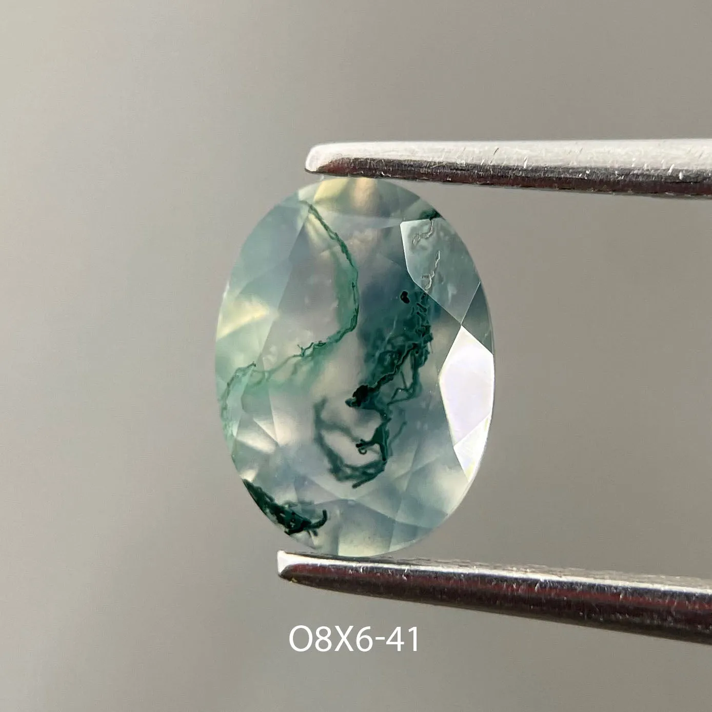 Moss agate | oval cut 8x6 mm - choose yours