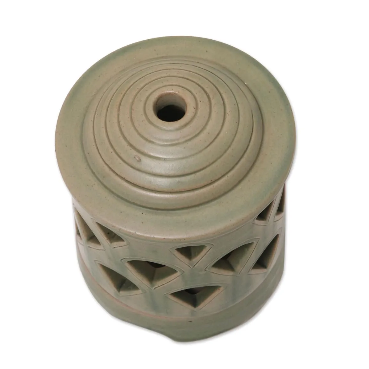 Novica Cupola Light Ceramic Tealight Candleholder