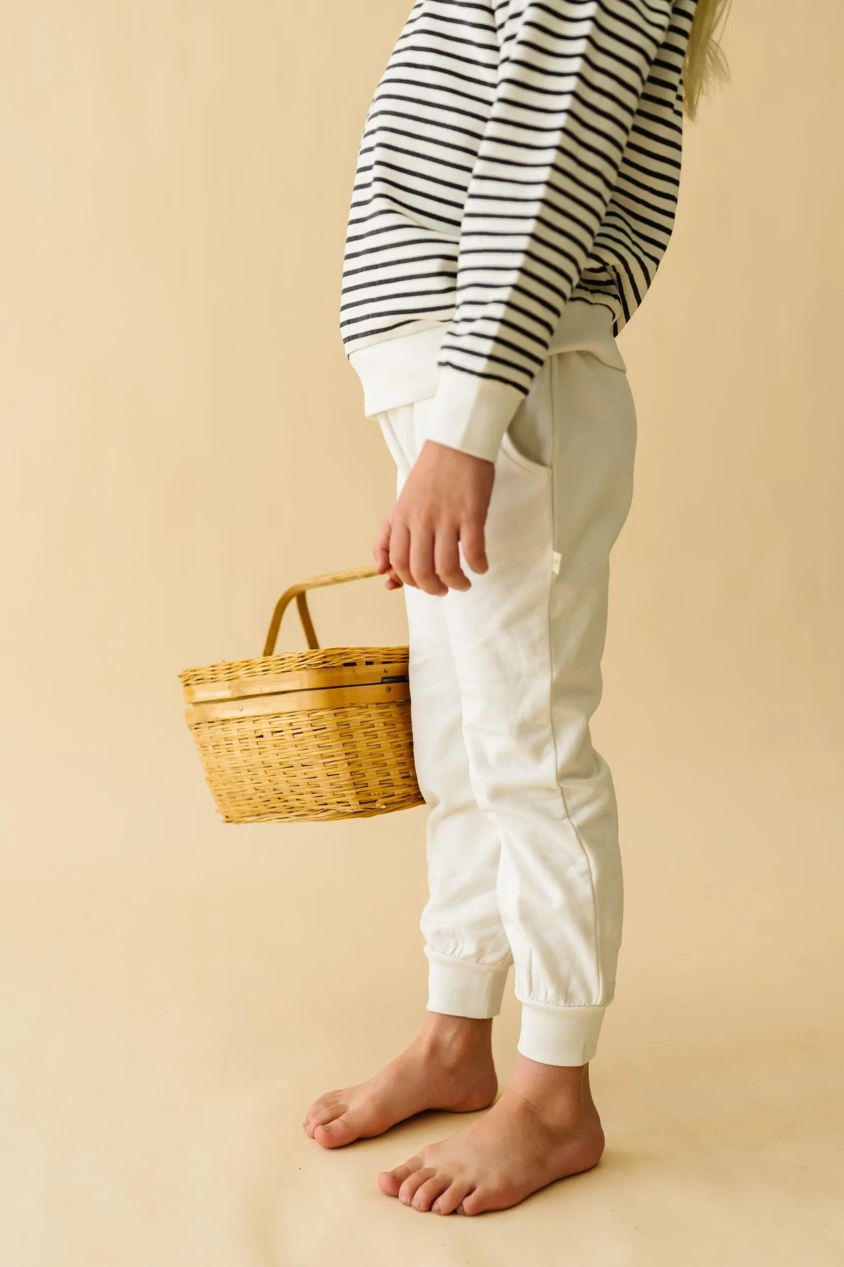 Organic Fleece Jogger Pants | Natural