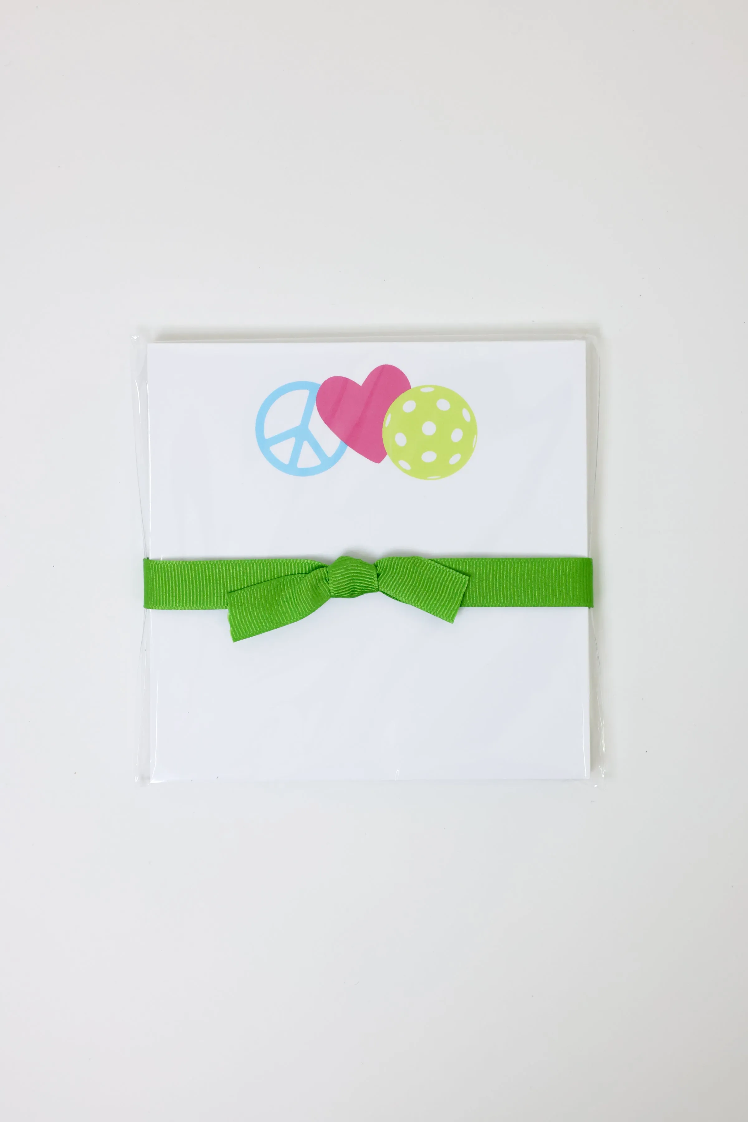 Peace, Heart, Pickleball Doodle Notepad