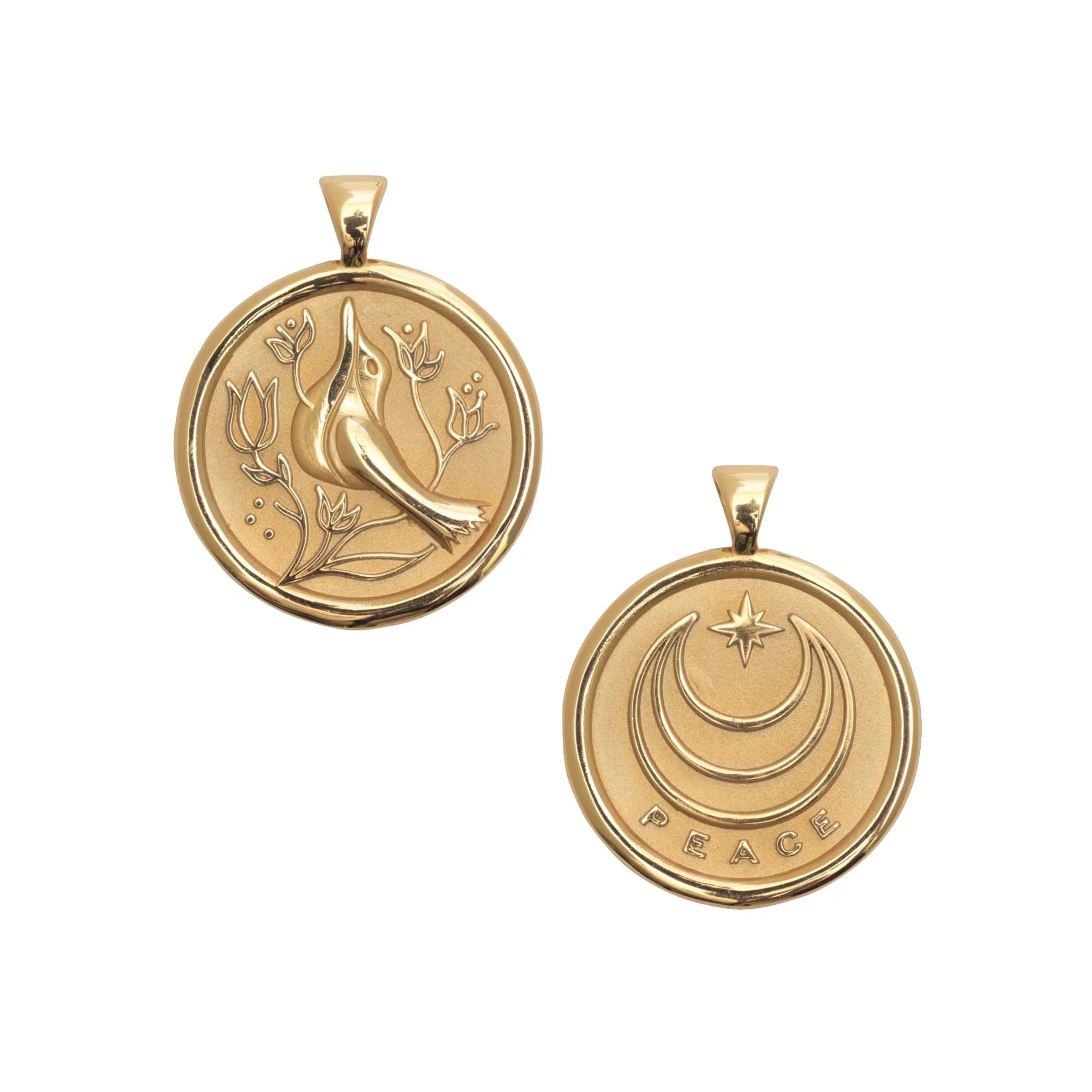 PEACE JW Small Pendant Coin