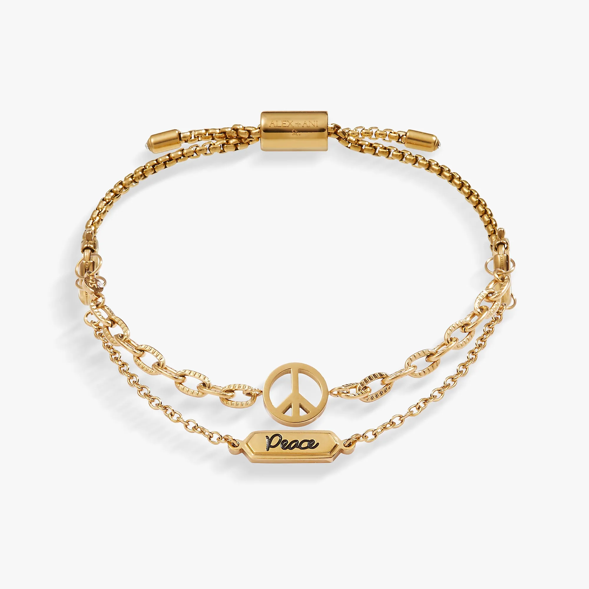 Peace Stranded Bracelet Set