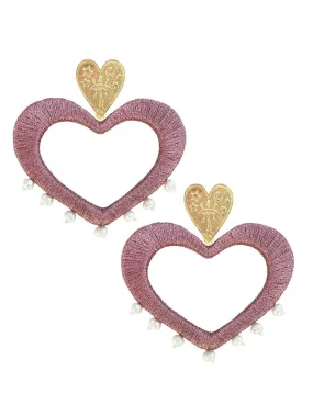 Pink For the Love of Pearls Earrings