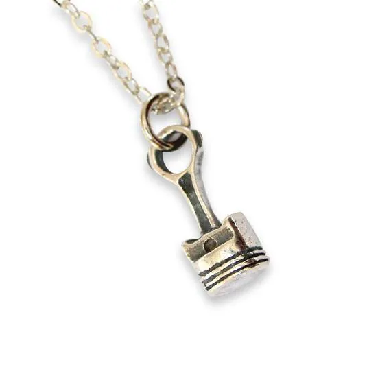 Piston and Rod Pendant Necklace