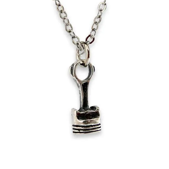 Piston and Rod Pendant Necklace