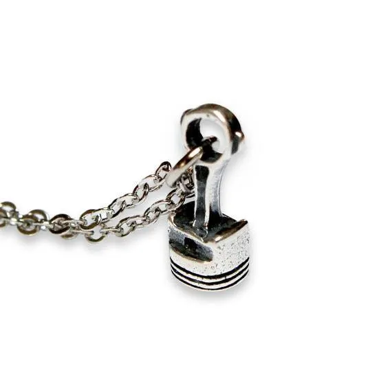 Piston and Rod Pendant Necklace