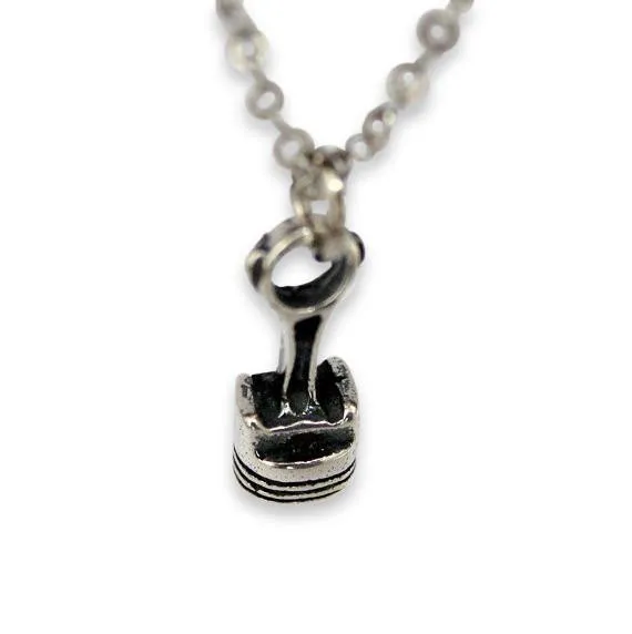 Piston and Rod Pendant Necklace