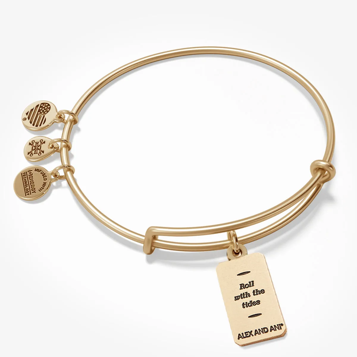 Positivity Wave Oracle Charm Bangle Bracelet