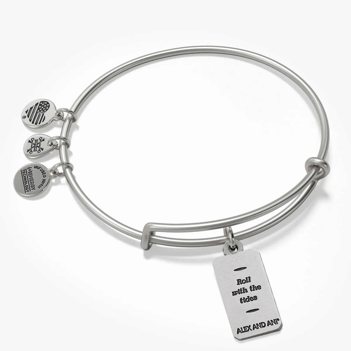 Positivity Wave Oracle Charm Bangle Bracelet