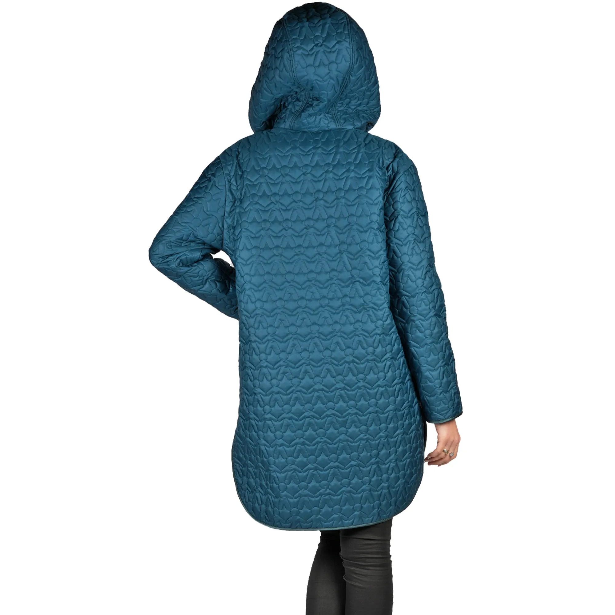 Quilt Omino Nylon Parka Teal