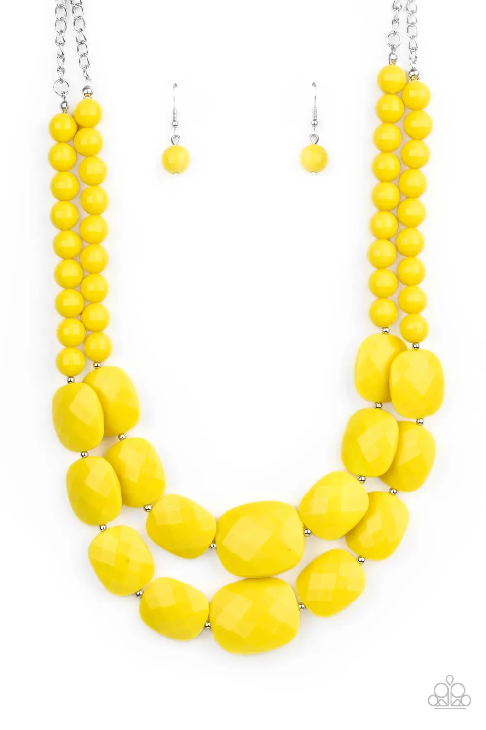 Resort Ready - Yellow Paparazzi Necklace