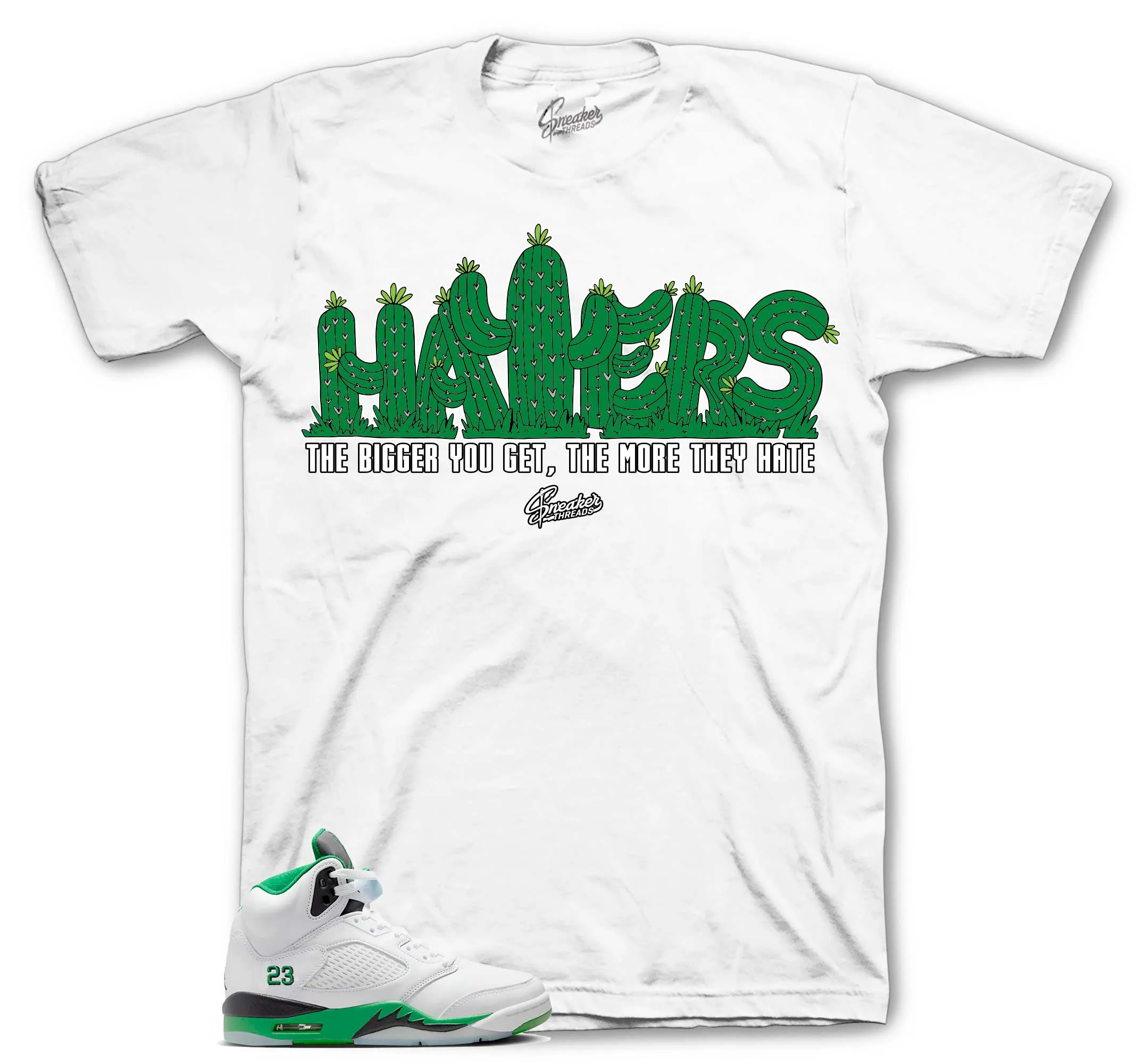 Retro 5 Lucky Green Haters Shirt