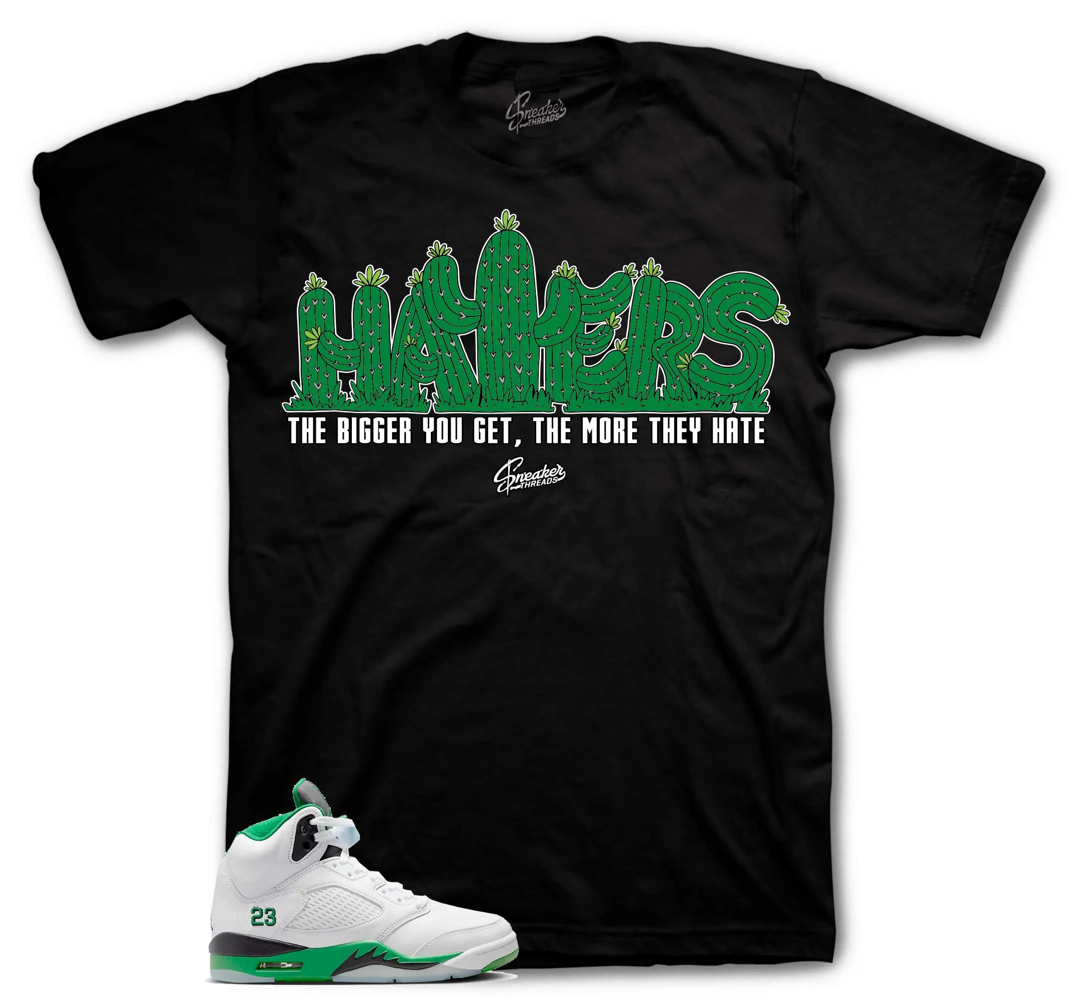 Retro 5 Lucky Green Haters Shirt