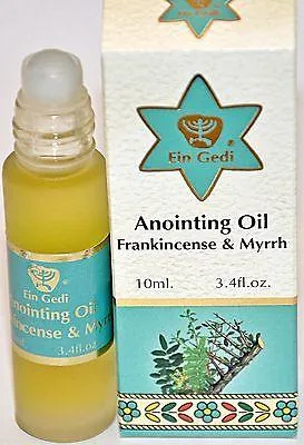 Roll On Anointing Oil Frankincense & Myrrh 0.34oz-Holyland Jerusalem 5 PACK SALE