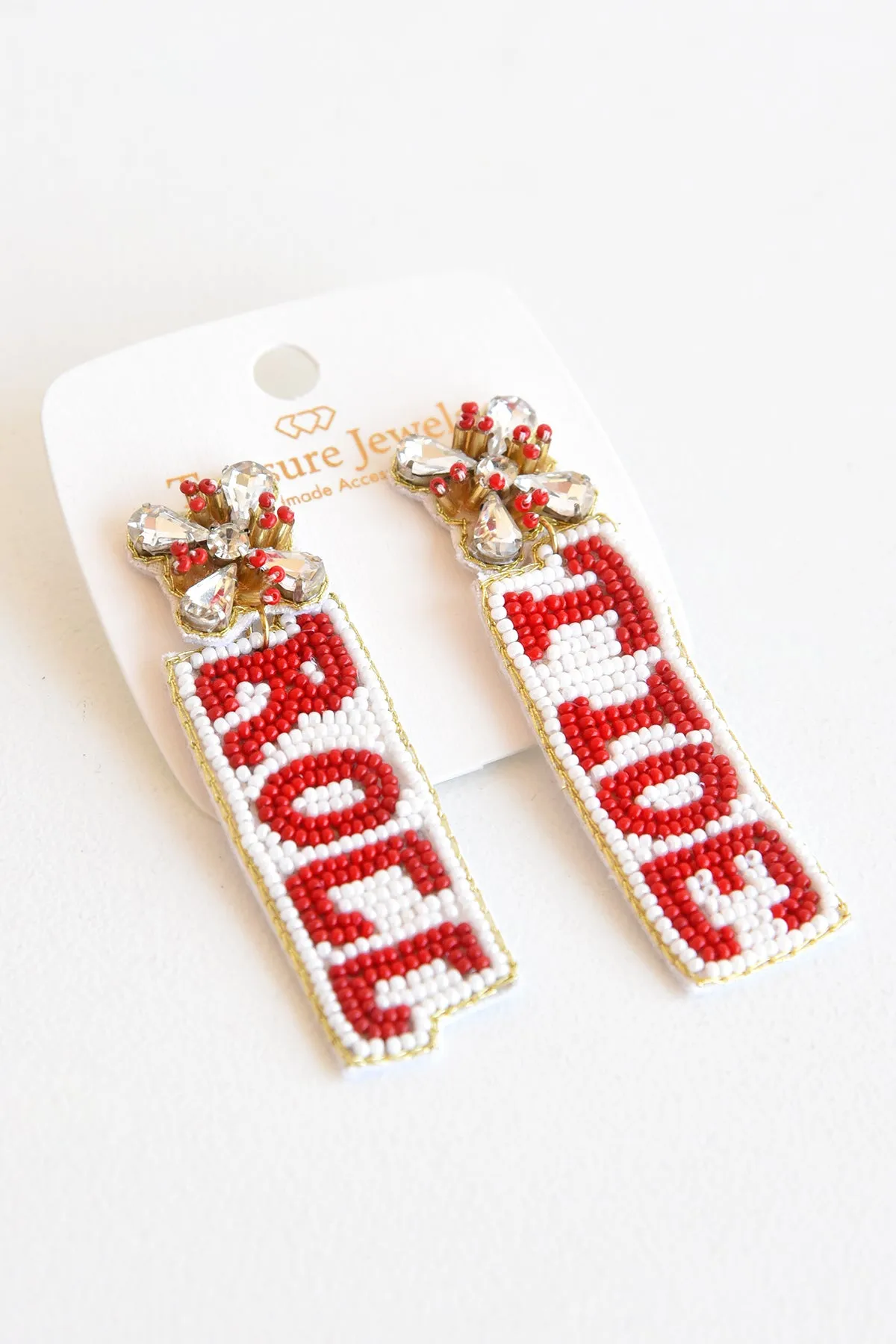 ROLL TIDE BEADED EARRINGS