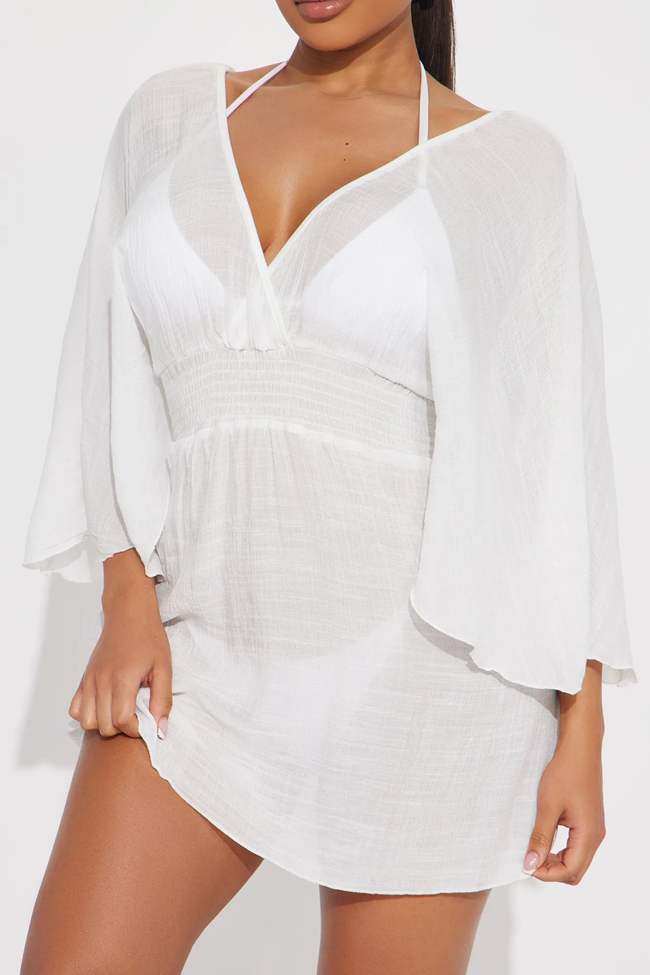 Shayna Cover Up Dress - White