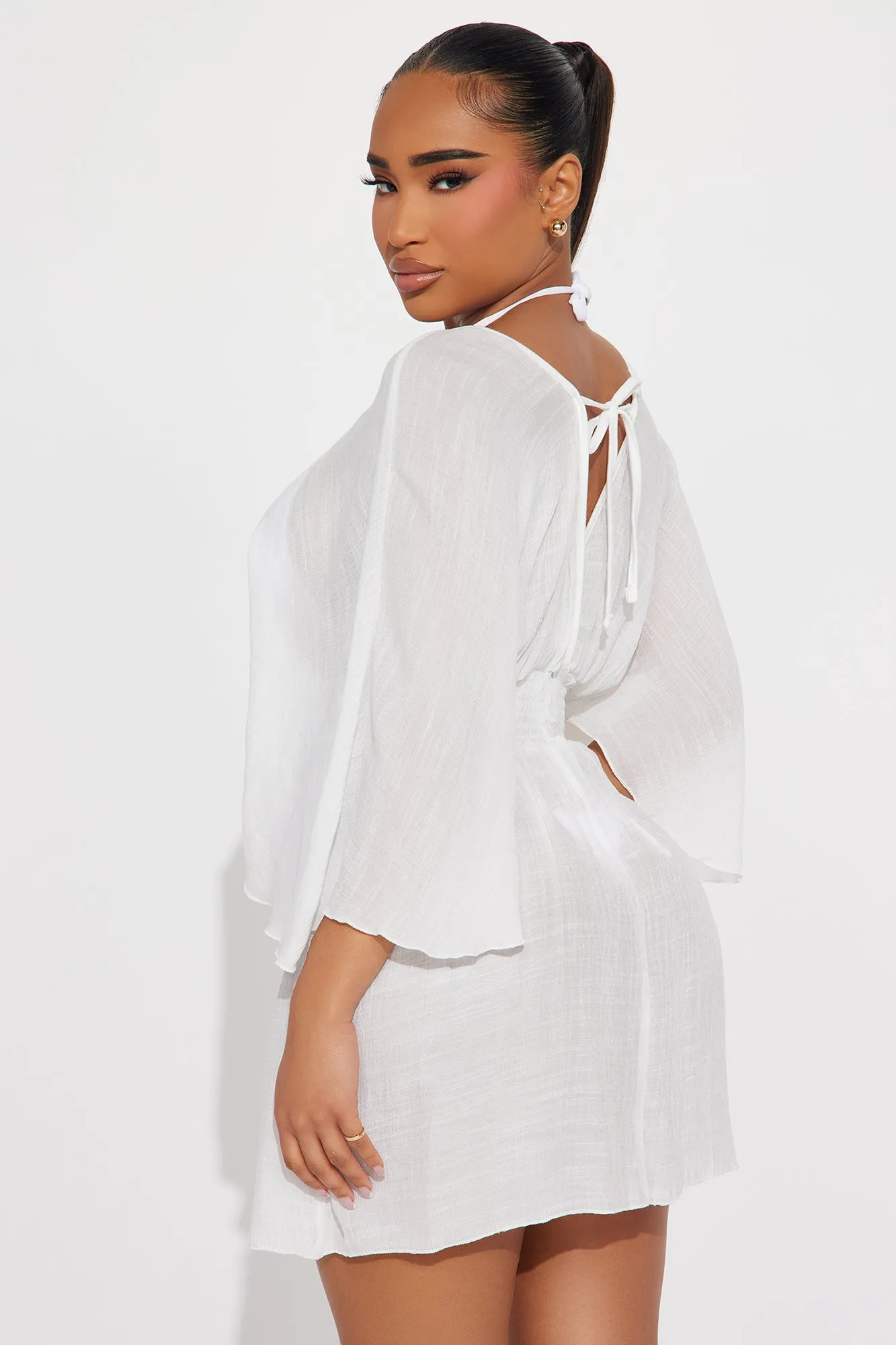 Shayna Cover Up Dress - White