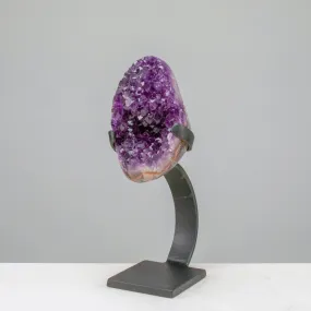 Small Uruguayan Amethyst Geode on Custom Stand - 8/ 2.5 lbs - AAA Grade