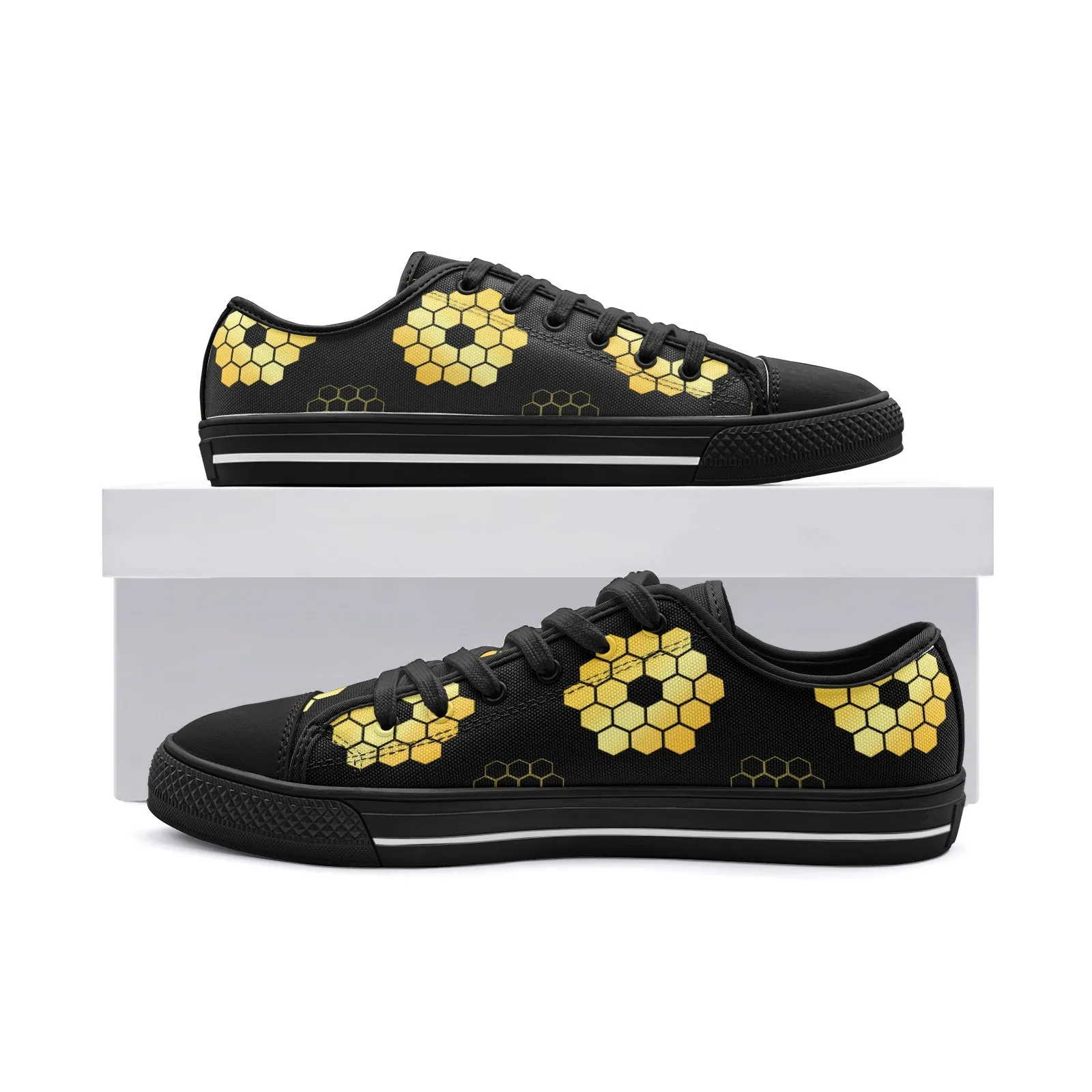 Space Telescope Unisex Low Top Canvas Shoes