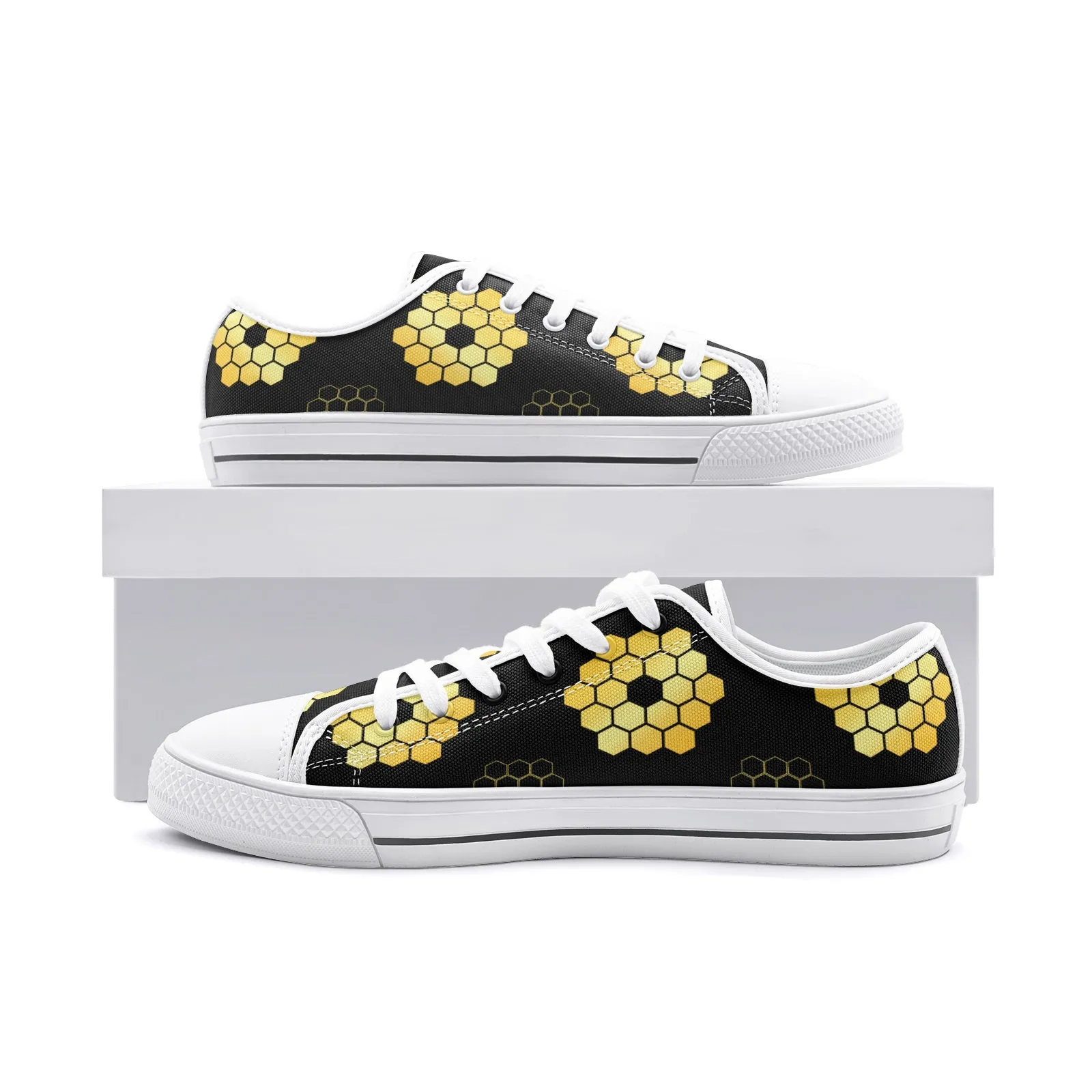 Space Telescope Unisex Low Top Canvas Shoes