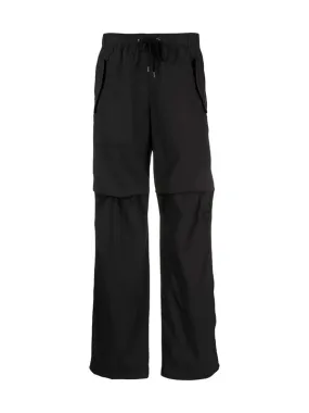 Stretch Poplin Wide Leg Pant In Black