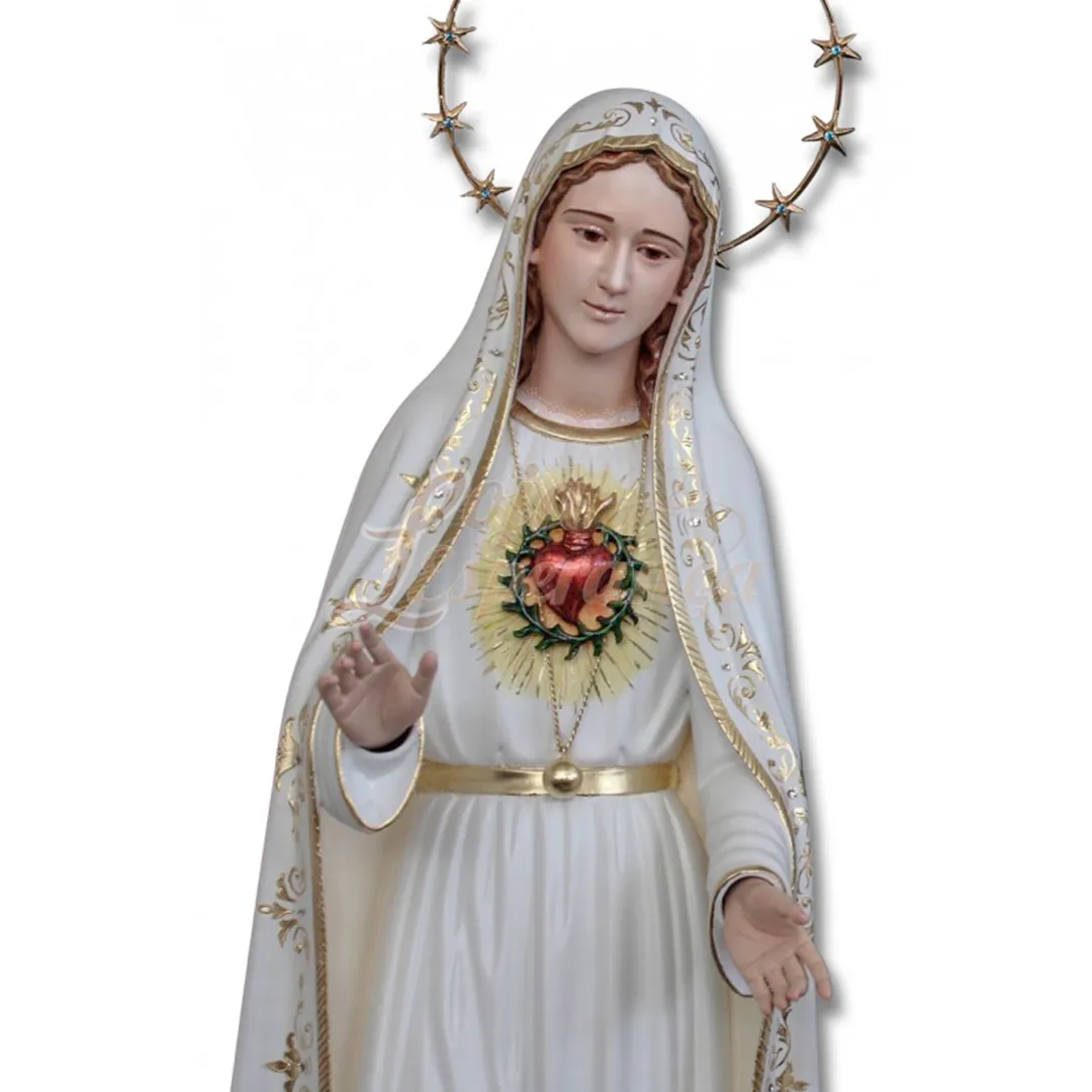 Styled Wood Immaculate Heart of Mary [Several Sizes]