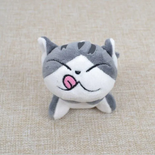 Super Cute Sitting Chi Cat Keychain Plush Toys Dolls 10cm Stuffed Animals Soft Toys Kawaii Mini Kids Gifts