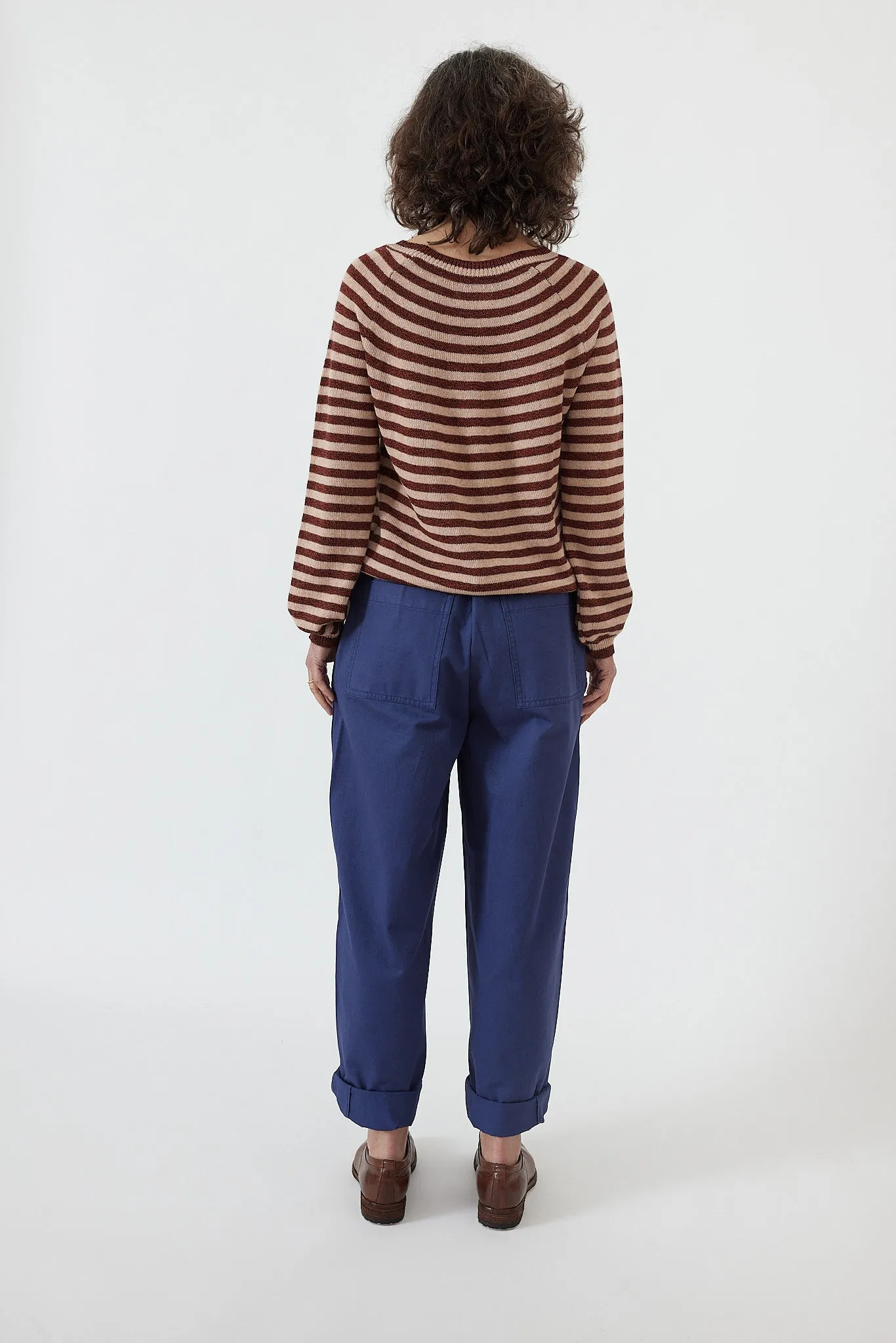 Toast - Cotton Linen Tapered Workwear Trousers