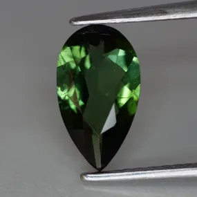 Tourmaline | green color, pear cut *10x6* mm, 1.3 ct, VS