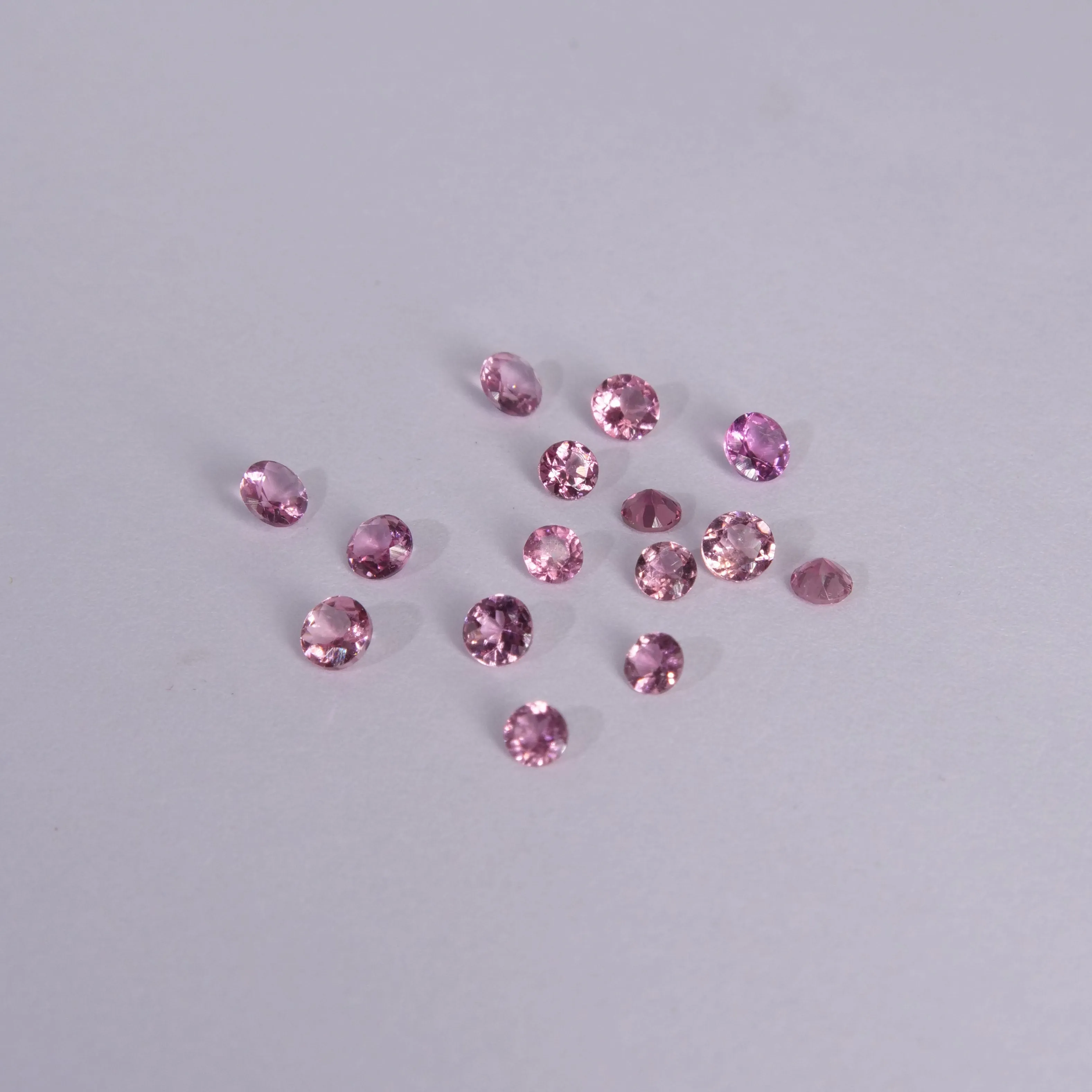 Tourmaline | pink, round cut, accent stone