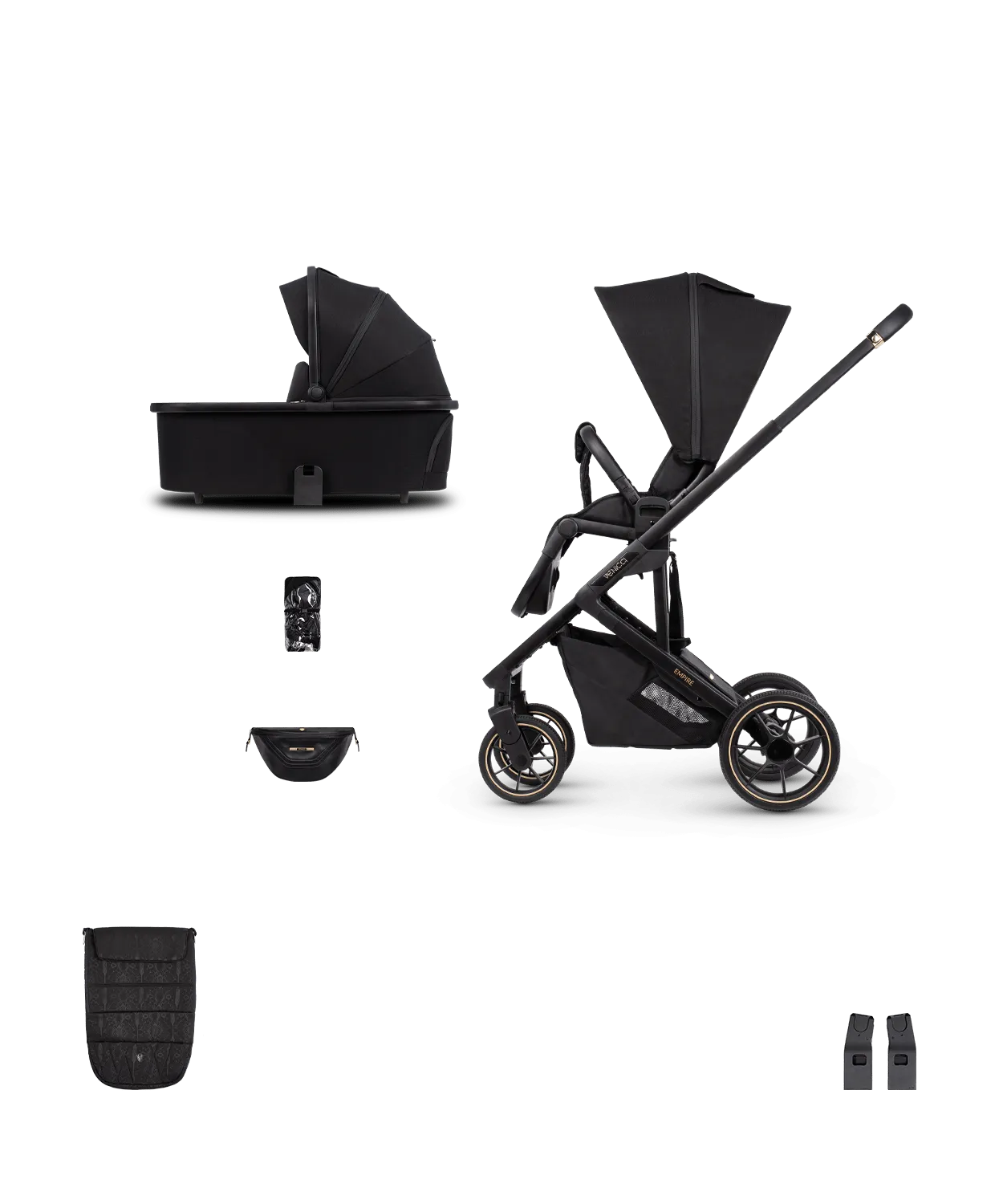 Venicci Empire 2in1 Pushchair - Ultra Black