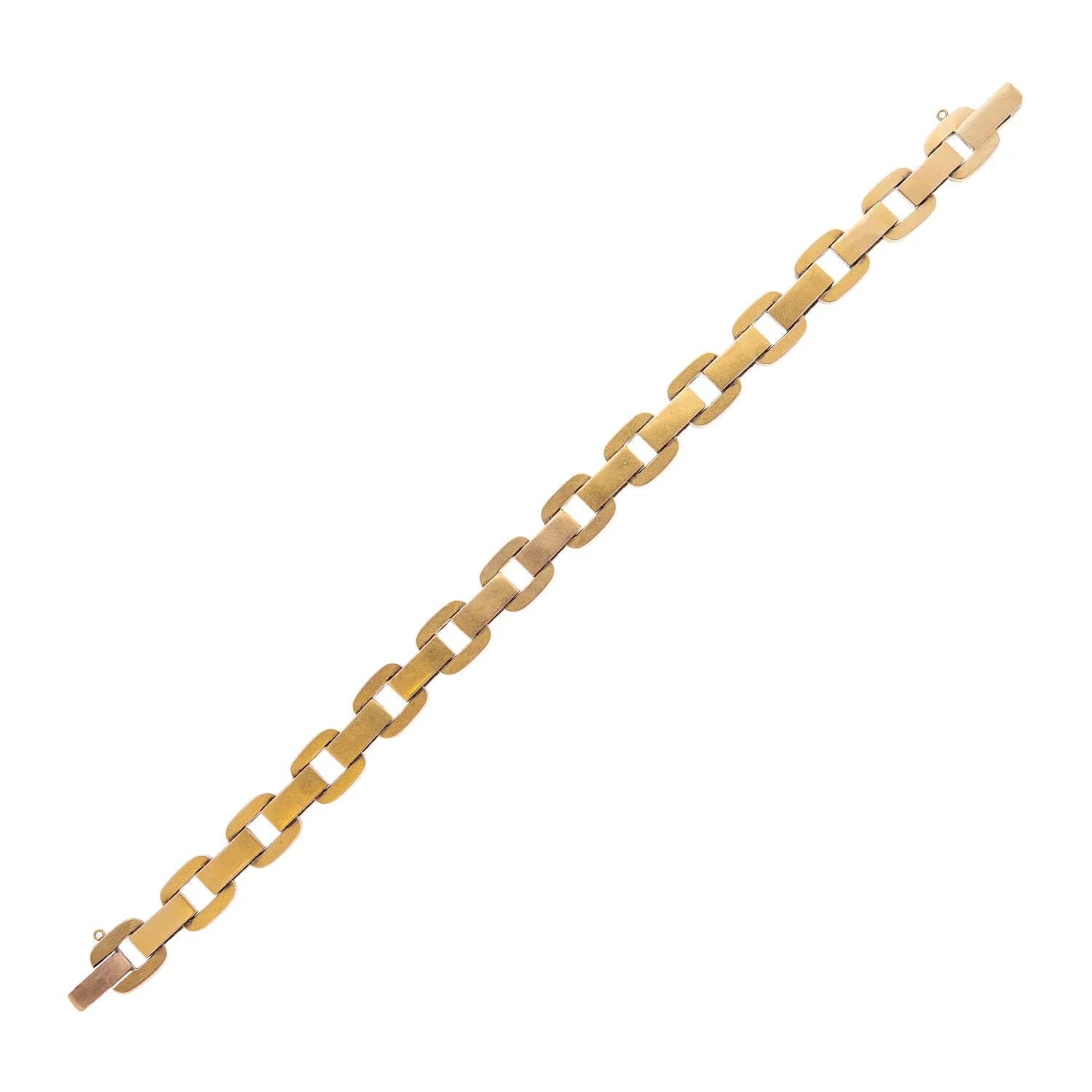 Victorian 15k Gold Chain Link Bracelet