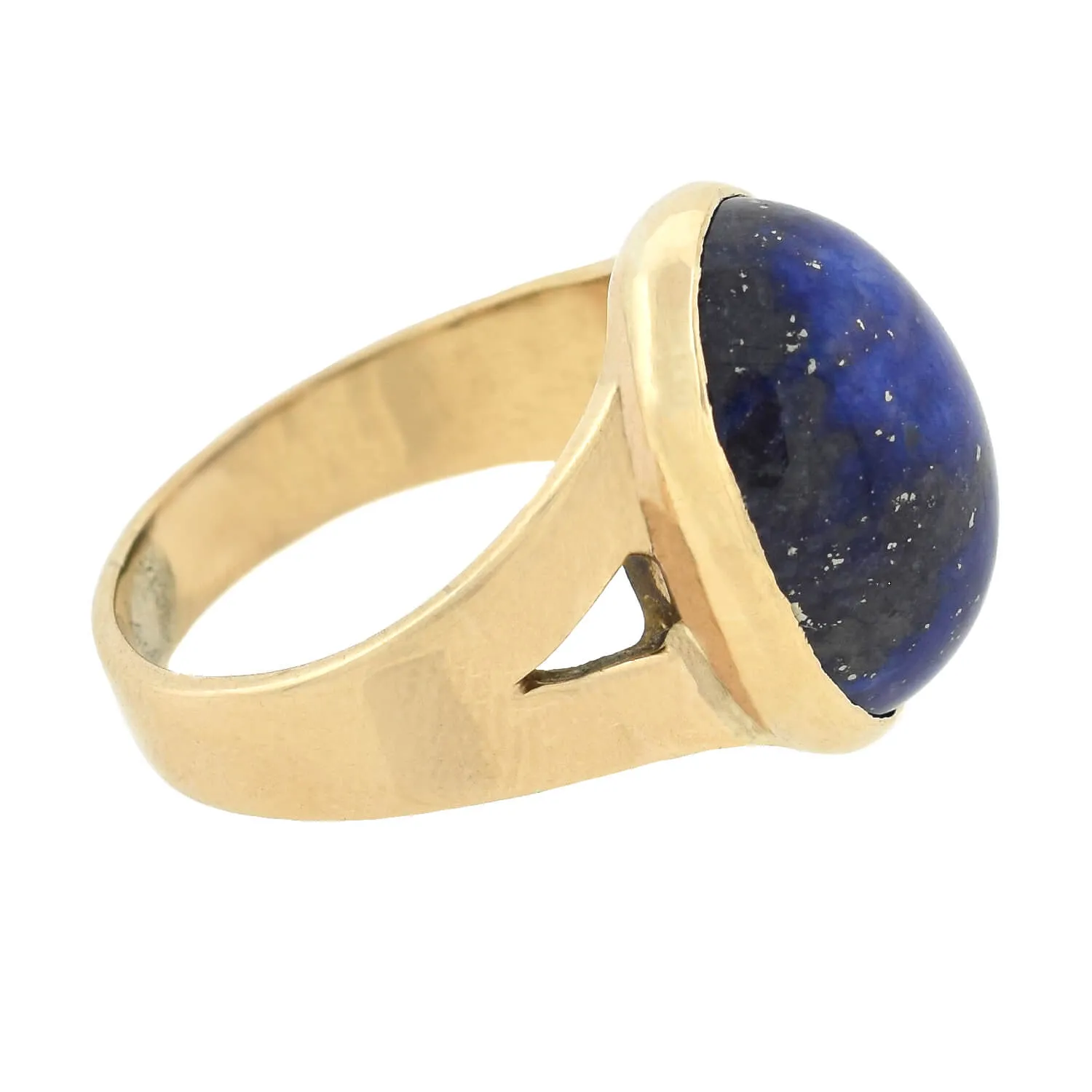 Vintage 14kt Lapis Lazuli Cabochon Ring