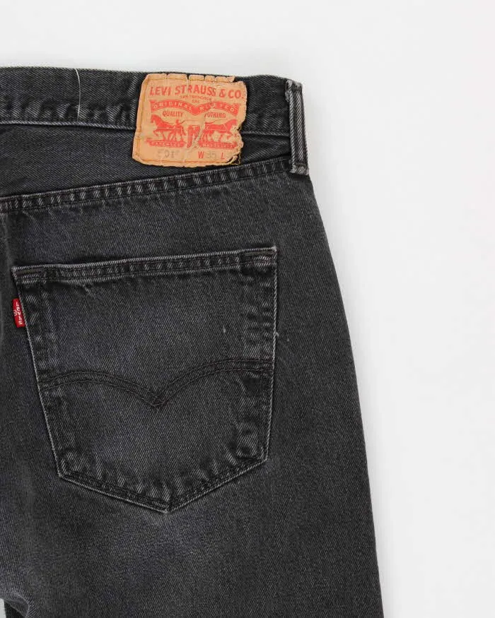 Vintage Levi's 501 Faded Black Jeans - W35 L30