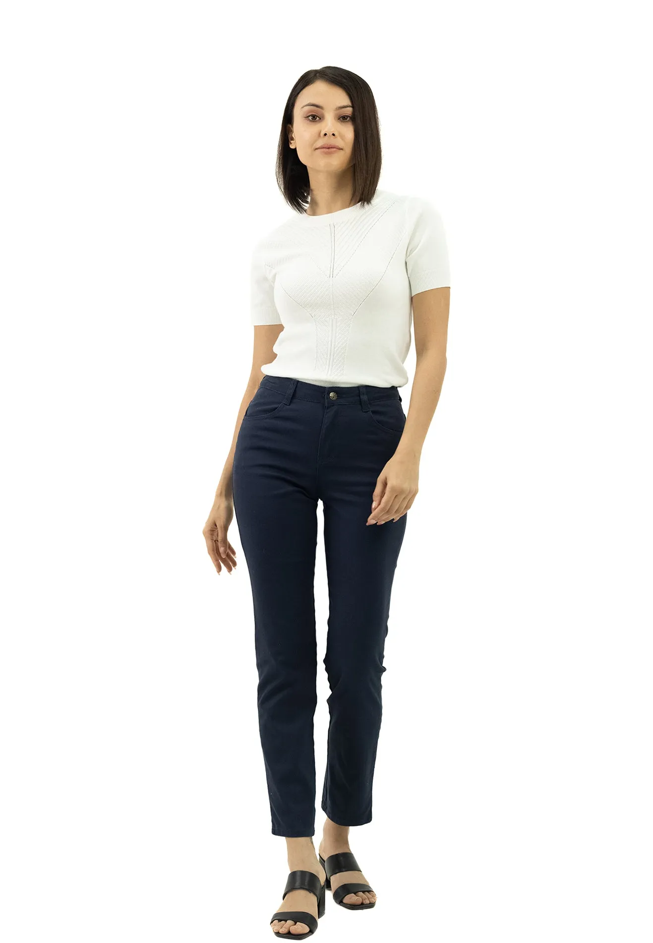 VOIR JEANS #304 High Rise Slim Cut Pants