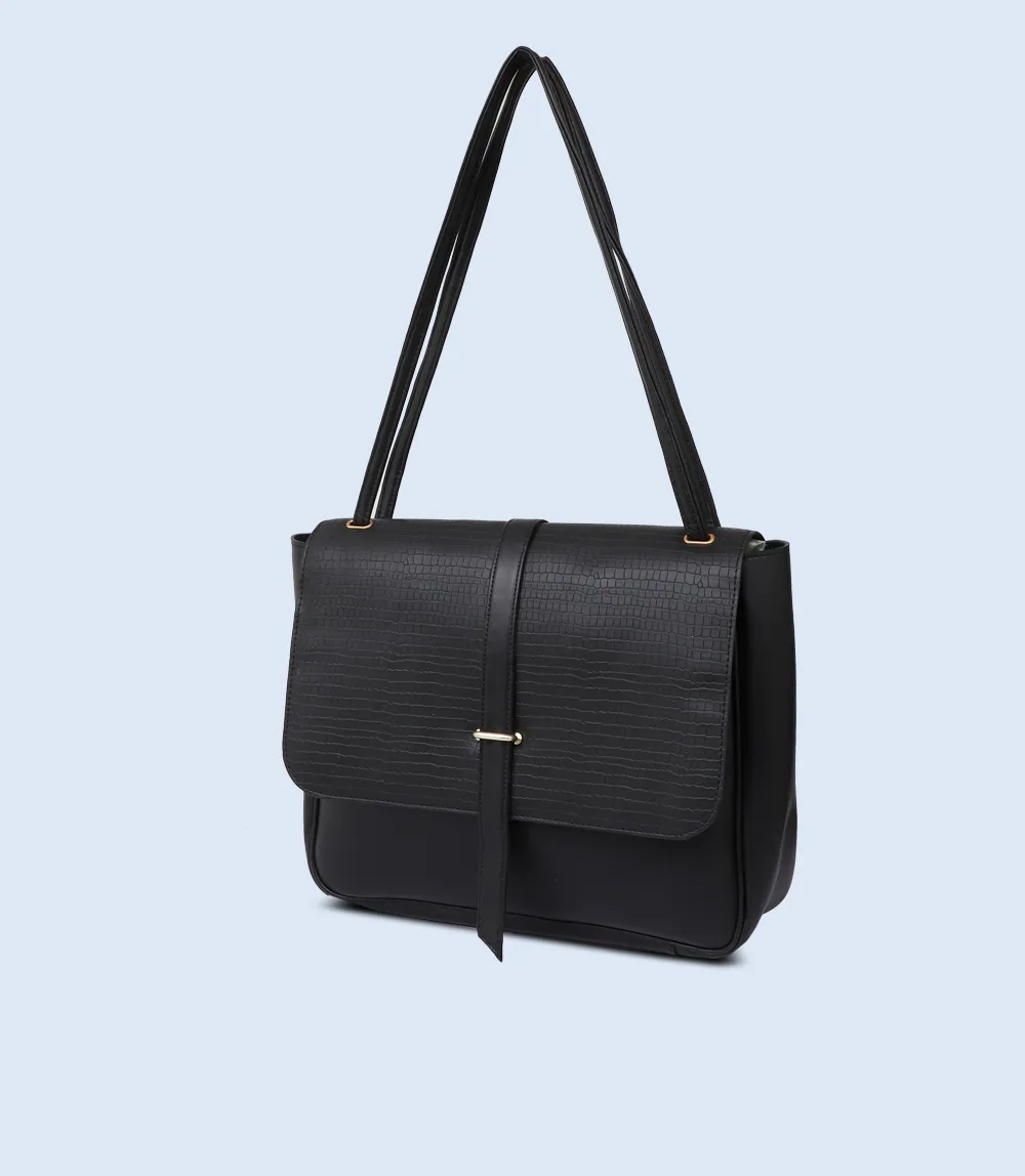 WB2288-BLACK-Women Shoulder Bag